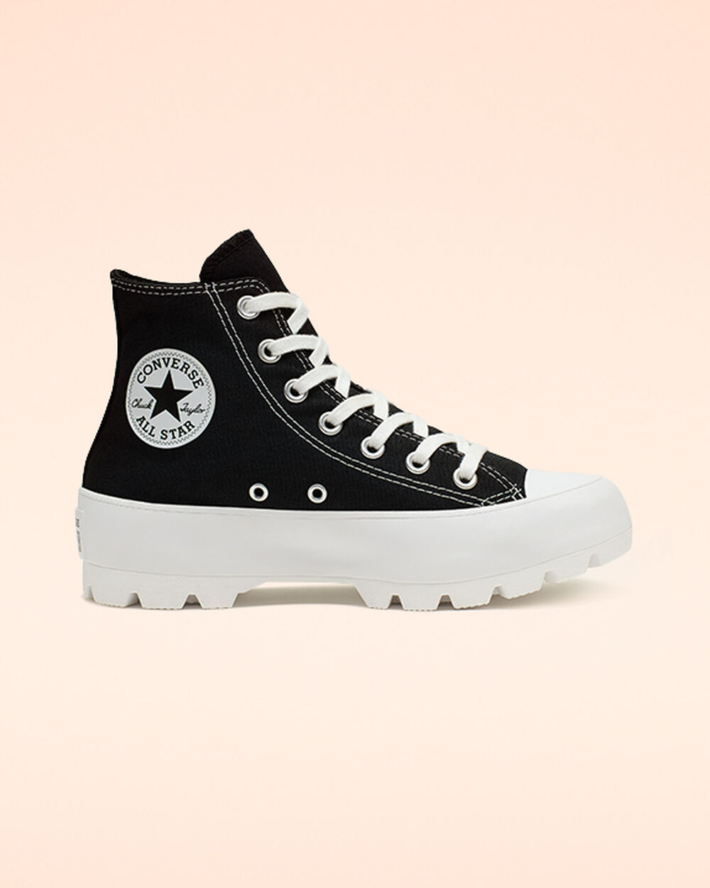 Botas de Invierno Converse Chuck Taylor All Star Lugged Mujer Negras Blancas Negras | España-0471