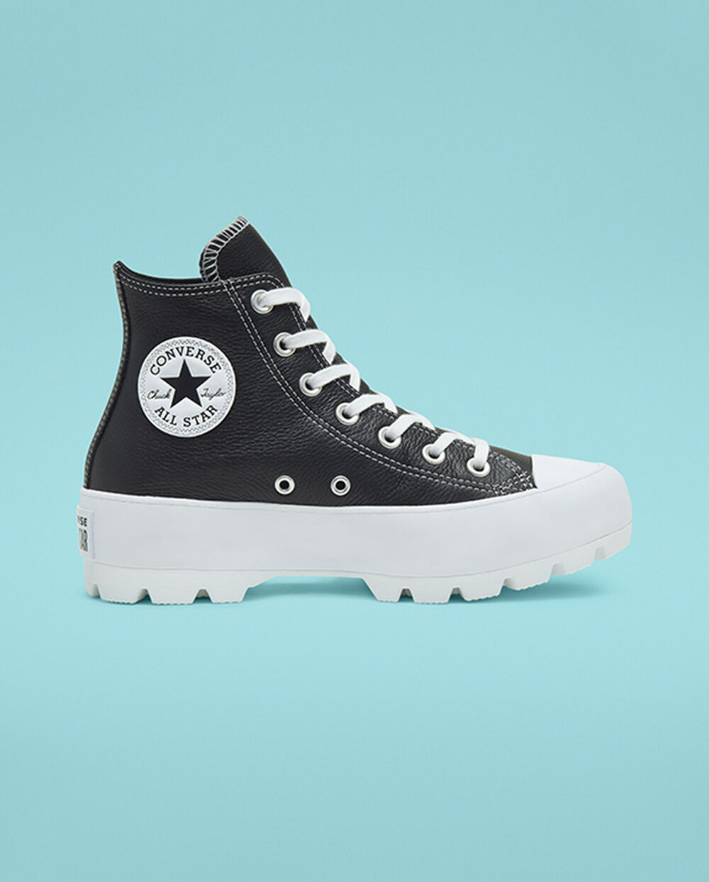 Botas de Invierno Converse Chuck Taylor All Star Mujer Negras Blancas | España-4317