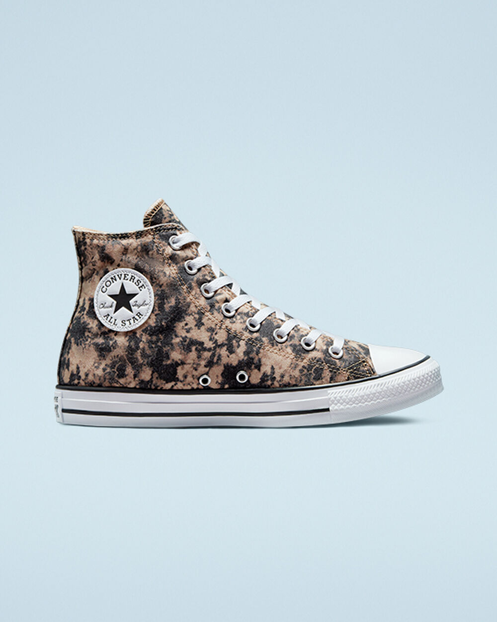 Zapatillas Converse Chuck Taylor All Star Mujer Negras Gris Blancas | España-49513