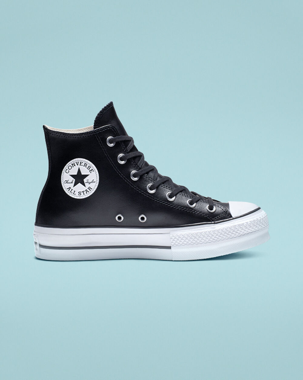 Zapatillas Converse Chuck Taylor All Star Mujer Negras Blancas | España-70615