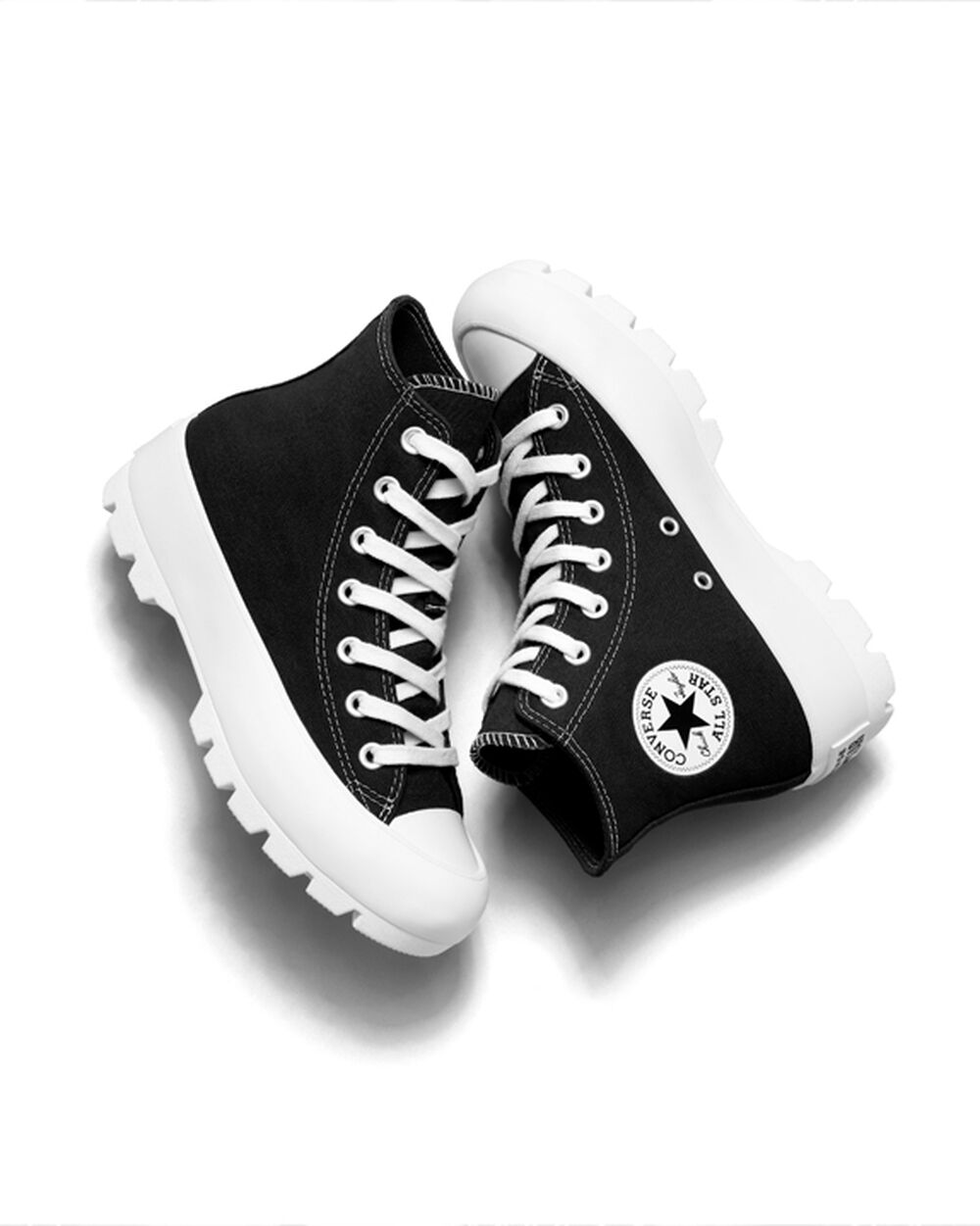 Botas de Invierno Converse Chuck Taylor All Star Lugged Mujer Negras Blancas Negras | España-0471