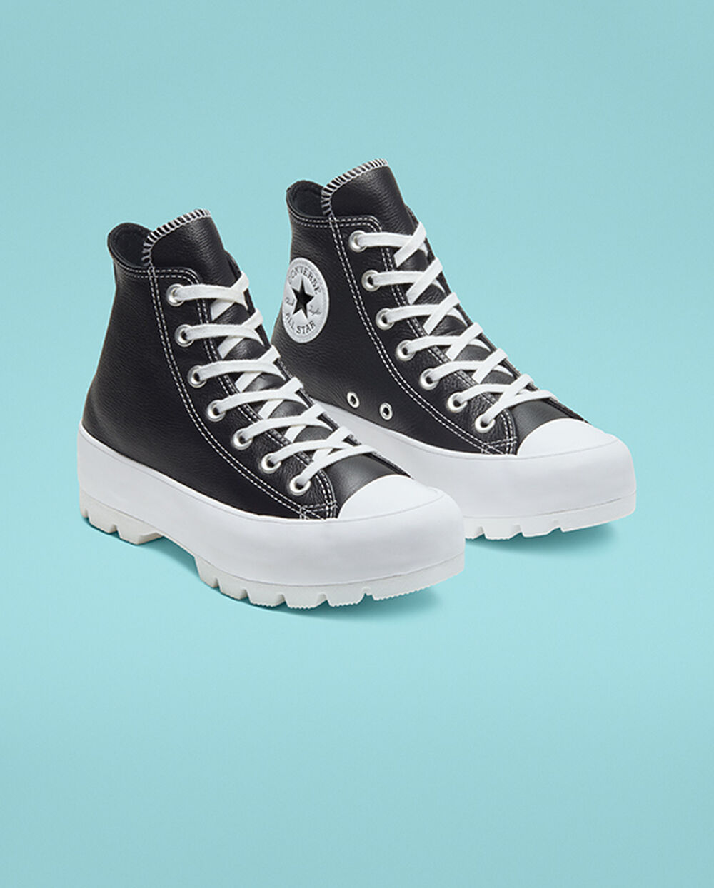 Botas de Invierno Converse Chuck Taylor All Star Mujer Negras Blancas | España-10745