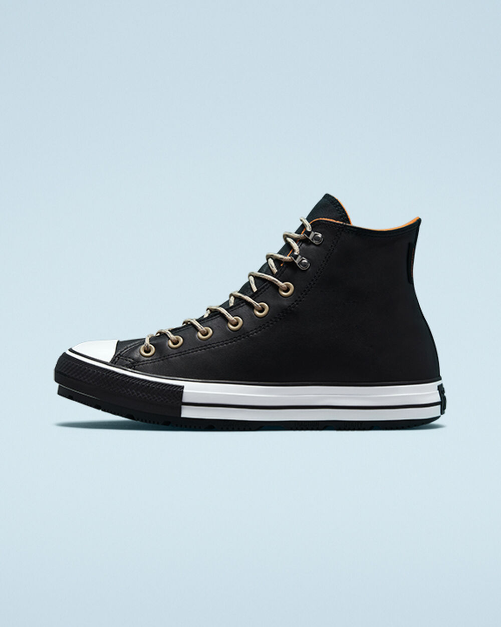 Botas de Invierno Converse Chuck Taylor All Star Mujer Negras Blancas Negras | España-1304