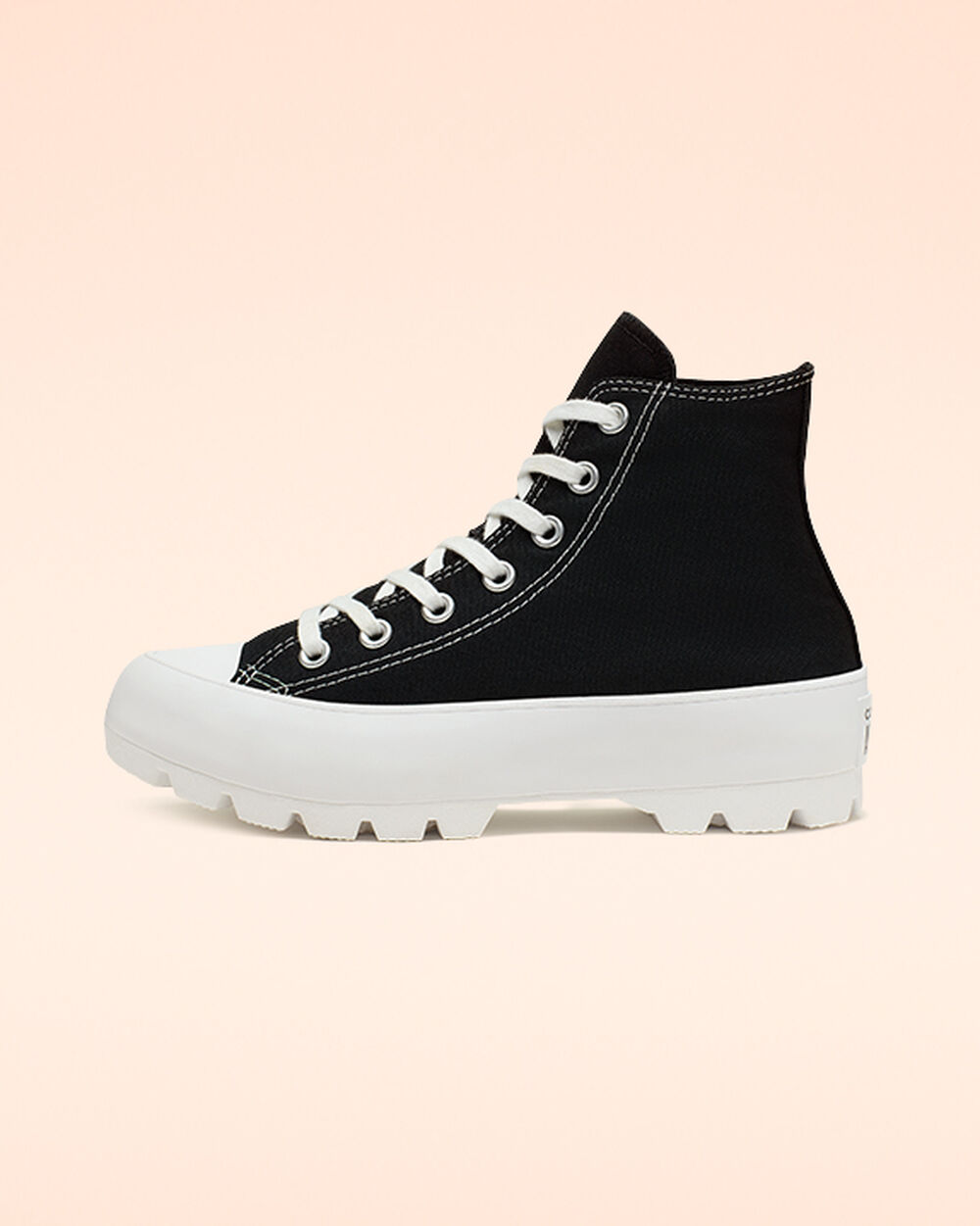 Botas de Invierno Converse Chuck Taylor All Star Lugged Mujer Negras Blancas Negras | España-765