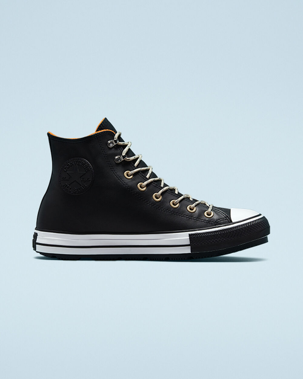 Botas de Invierno Converse Chuck Taylor All Star Hombre Negras Blancas Negras | España-76801