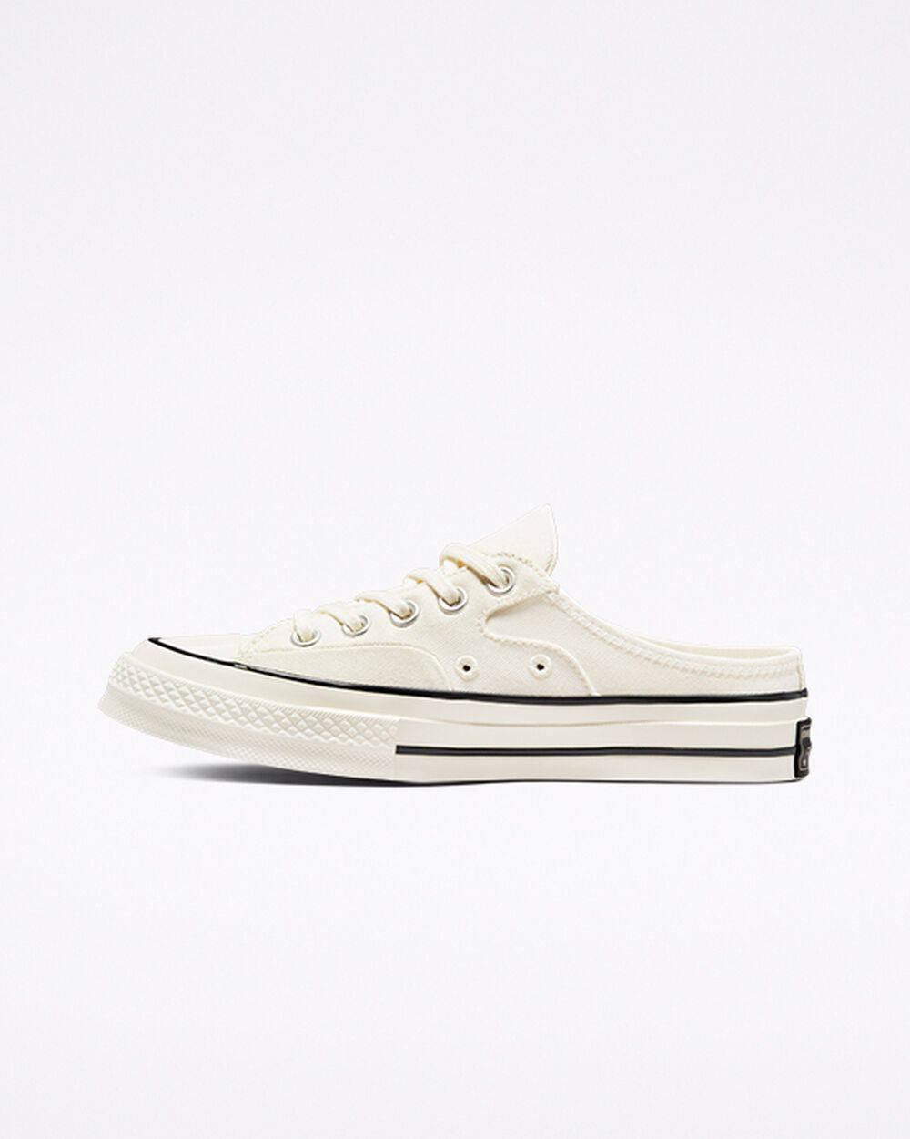 Mule Converse Chuck 70 Hombre Blancas Negras | España-478