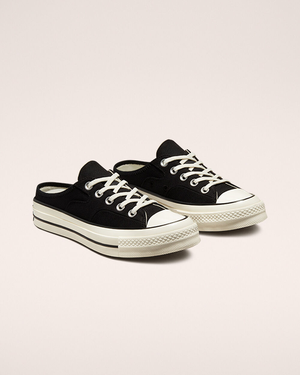 Mule Converse Chuck 70 Hombre Negras Blancas | España-38674