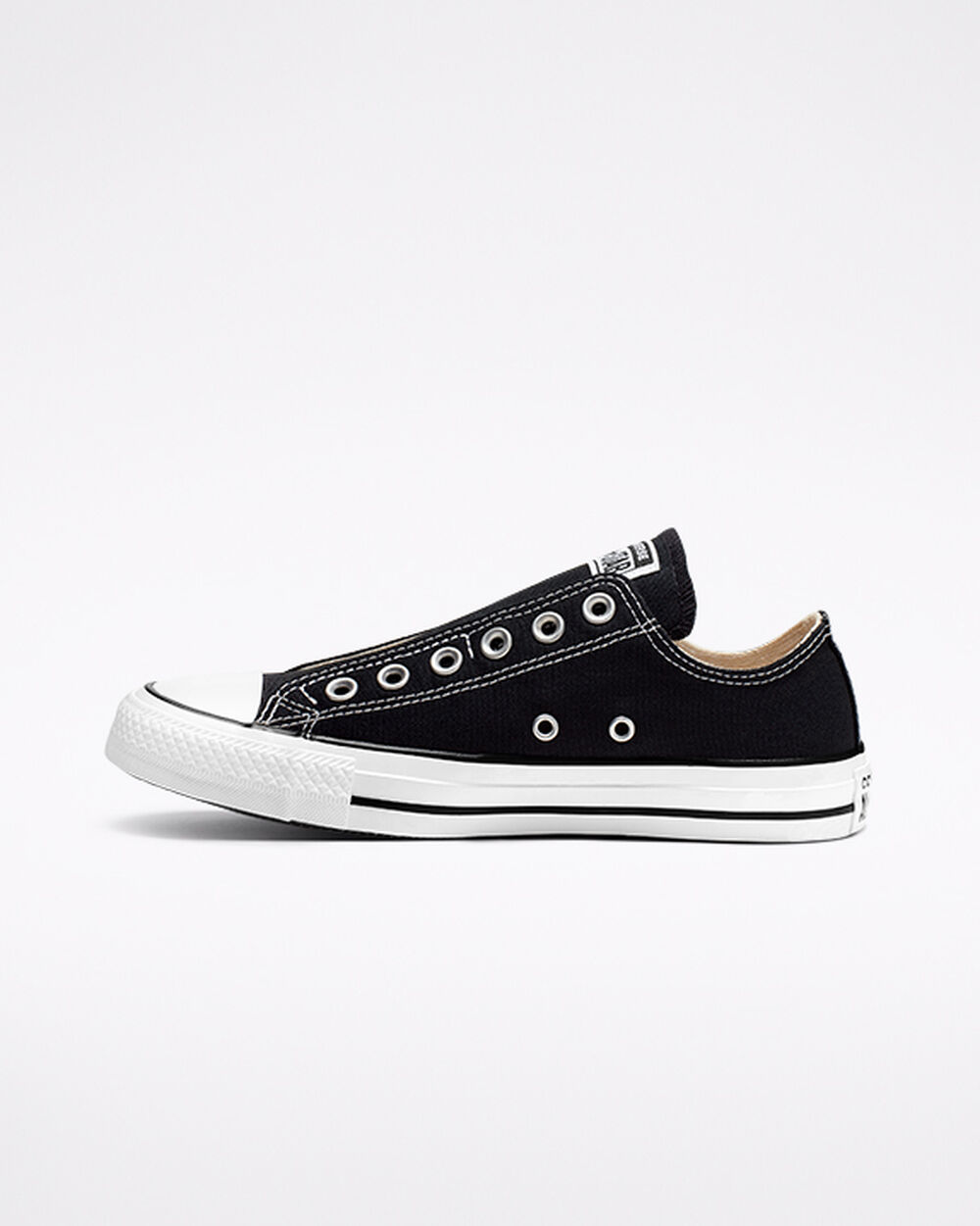 Slip On Converse Chuck Taylor All Star Hombre Negras Blancas Negras | España-32675