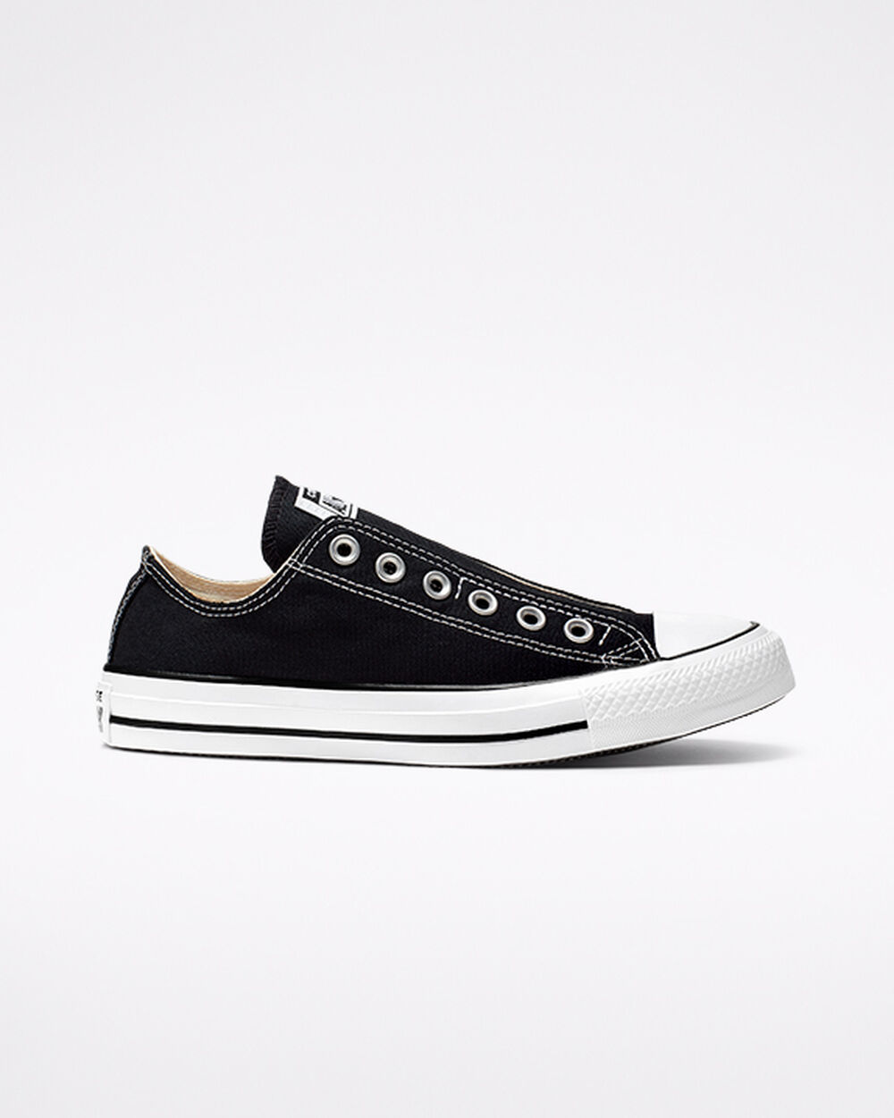 Slip On Converse Chuck Taylor All Star Hombre Negras Blancas Negras | España-32675