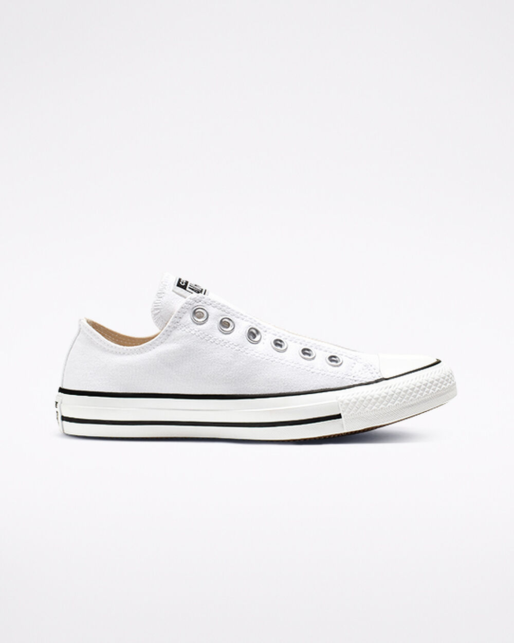 Slip On Converse Chuck Taylor All Star Hombre Blancas Negras Blancas | España-632