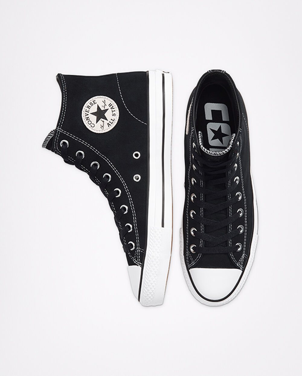 Zapatillas Converse CONS Chuck Taylor All Star Pro Hombre Negras Blancas | España-591