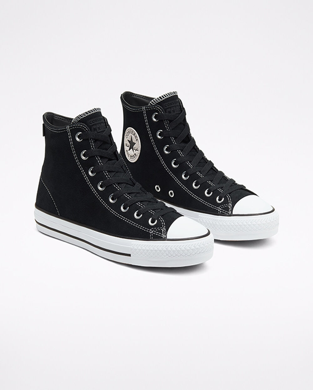 Zapatillas Converse CONS Chuck Taylor All Star Pro Hombre Negras Blancas | España-591