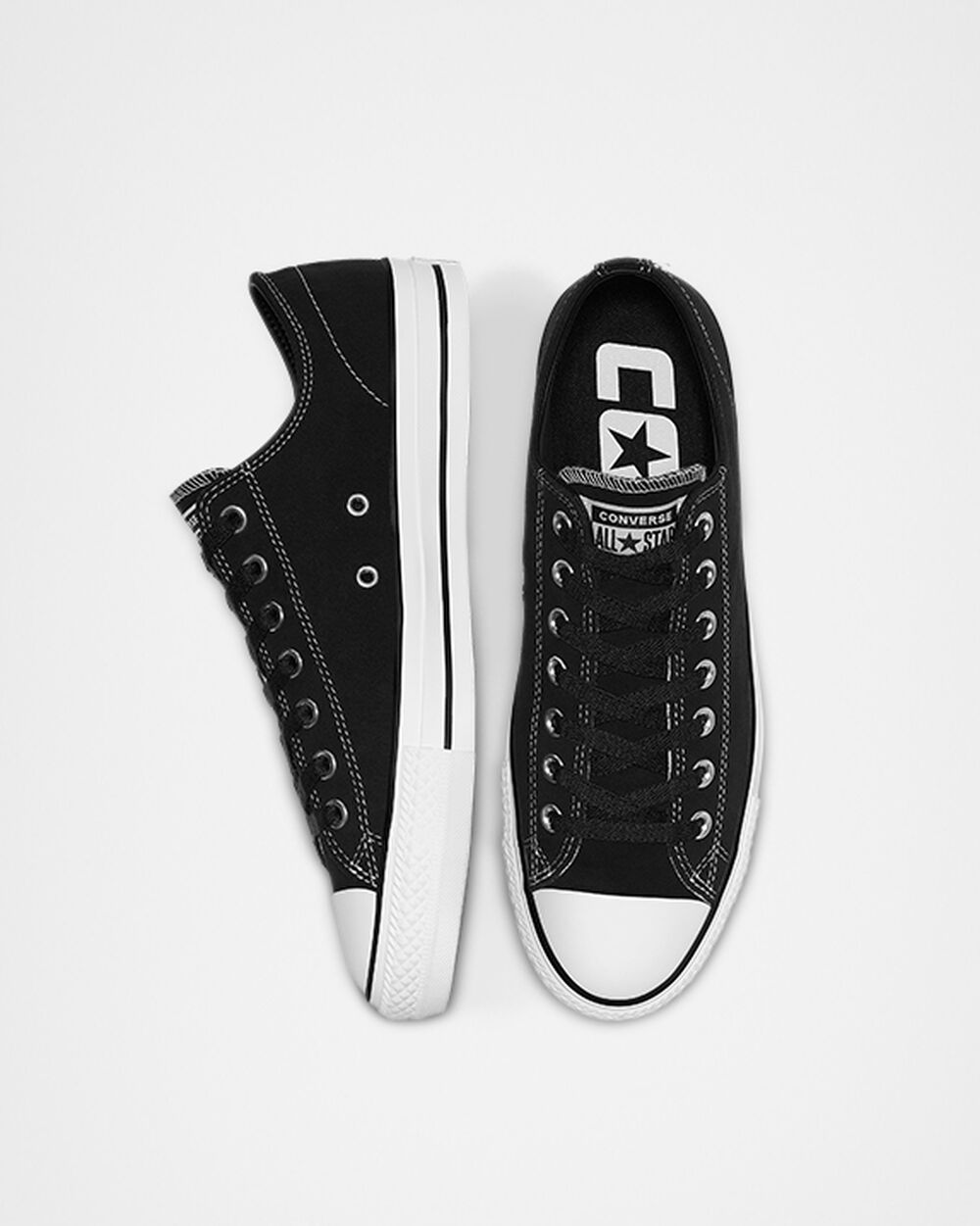 Zapatillas Converse CONS Chuck Taylor All Star Pro Hombre Negras Blancas | España-8215