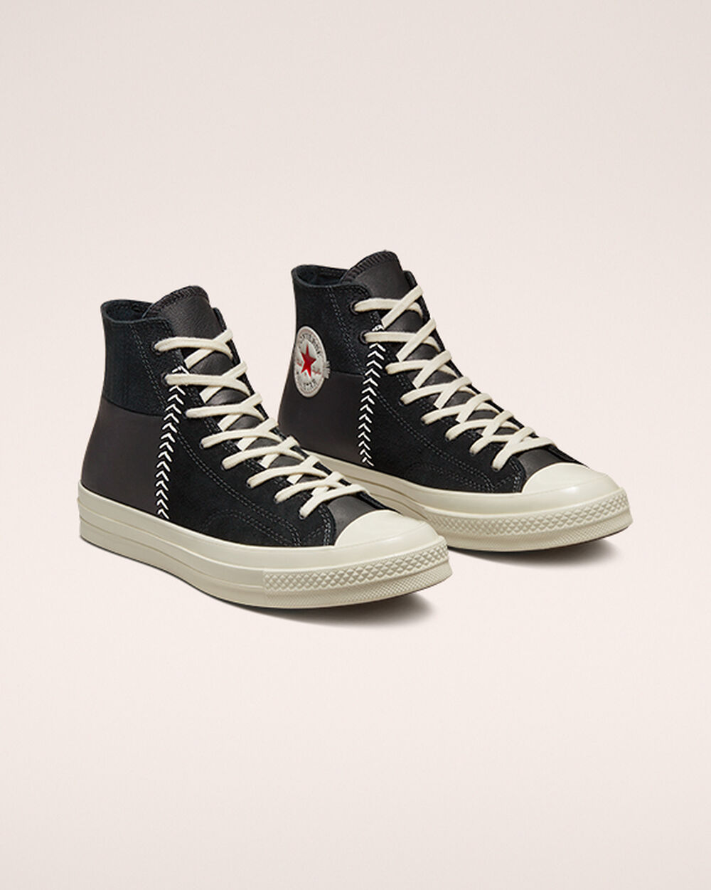 Zapatillas Converse Chuck 70 Hombre Negras Blancas Rojas | España-1472