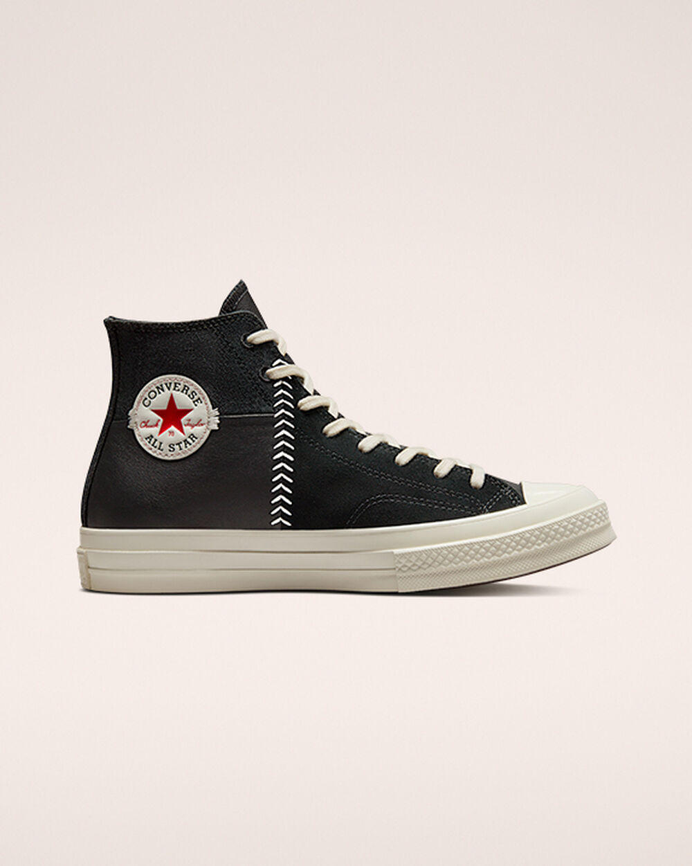 Zapatillas Converse Chuck 70 Hombre Negras Blancas Rojas | España-1472