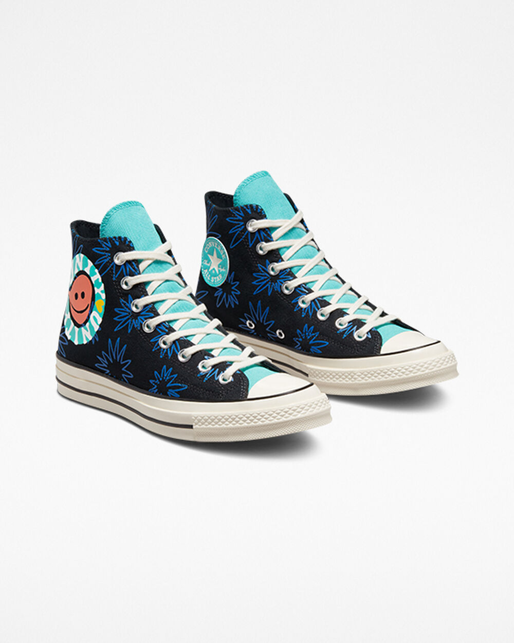 Zapatillas Converse Chuck 70 Hombre Negras Azules Turquesa Azul Real | España-7103