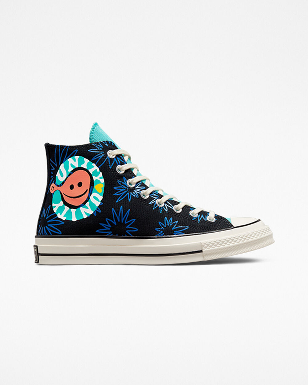 Zapatillas Converse Chuck 70 Hombre Negras Azules Turquesa Azul Real | España-7103