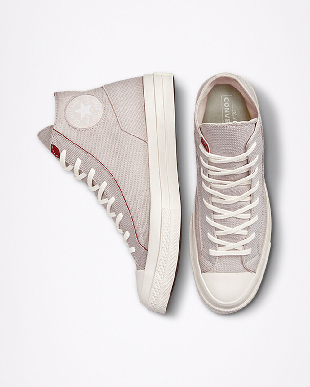 Zapatillas Converse Chuck 70 Hombre Plateadas Claro Rosas Blancas | España-10835