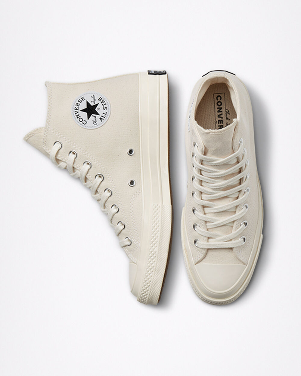 Zapatillas Converse Chuck 70 Mujer Beige Negras | España-48152