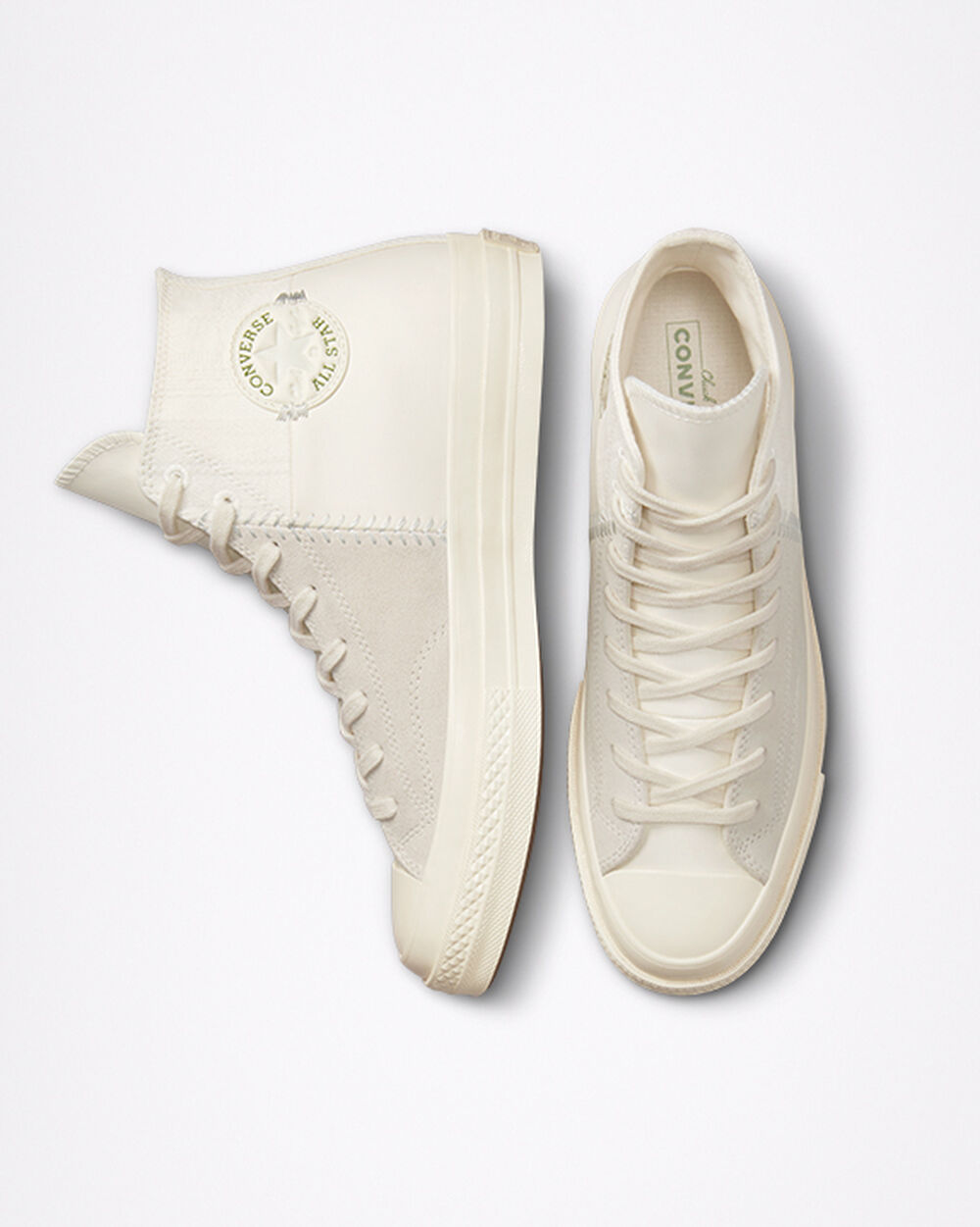 Zapatillas Converse Chuck 70 Mujer Blancas Plateadas Claro | España-6534