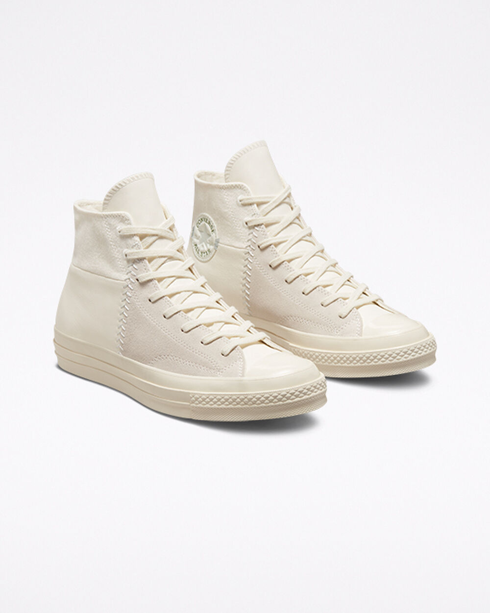 Zapatillas Converse Chuck 70 Mujer Blancas Plateadas Claro | España-6534