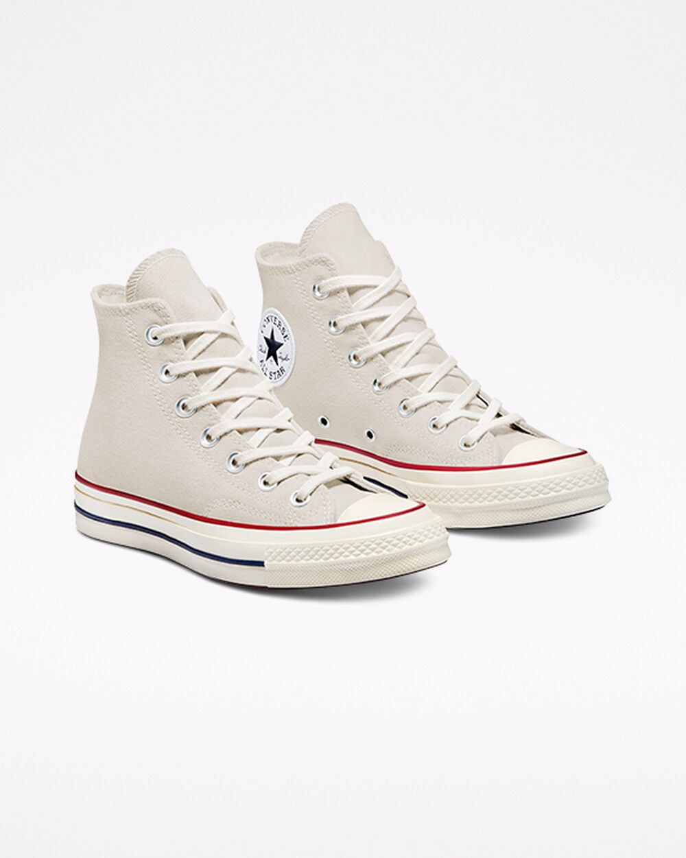 Zapatillas Converse Chuck 70 Mujer Kaki Rojas Oscuro Blancas | España-5463