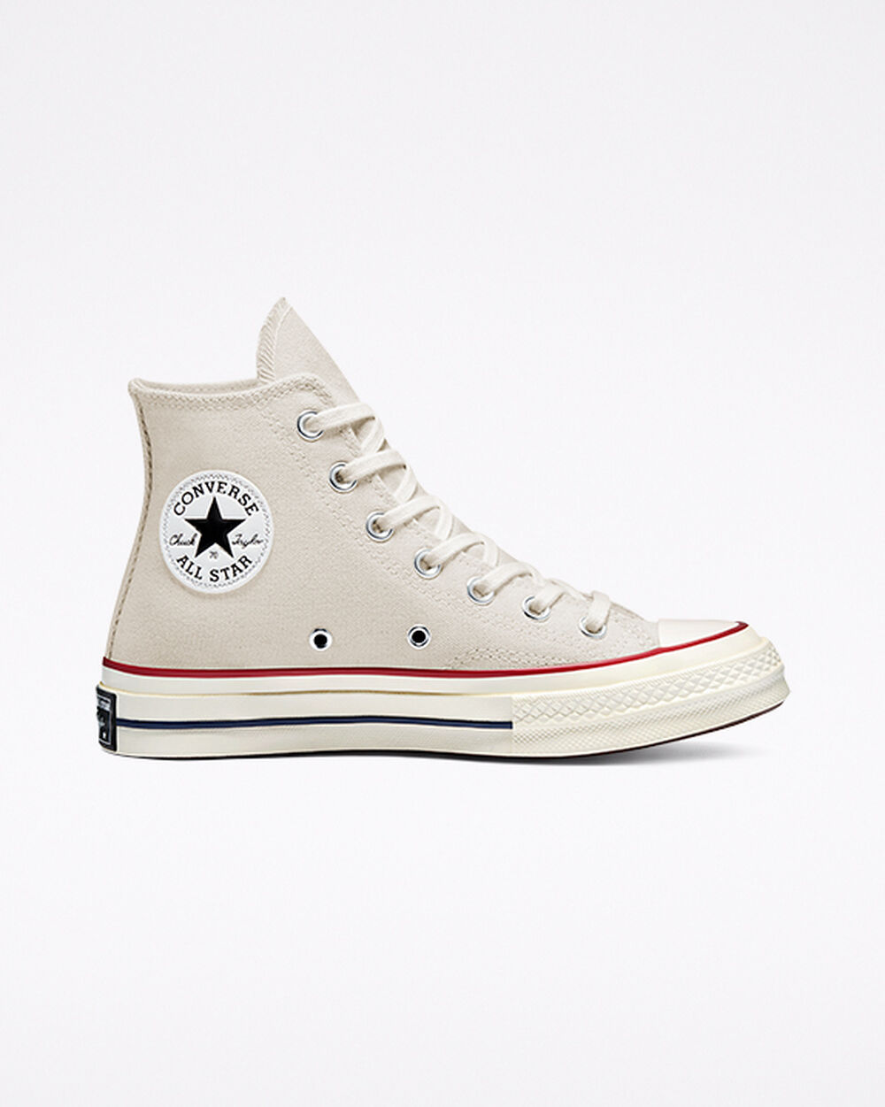 Zapatillas Converse Chuck 70 Mujer Kaki Rojas Oscuro Blancas | España-5463