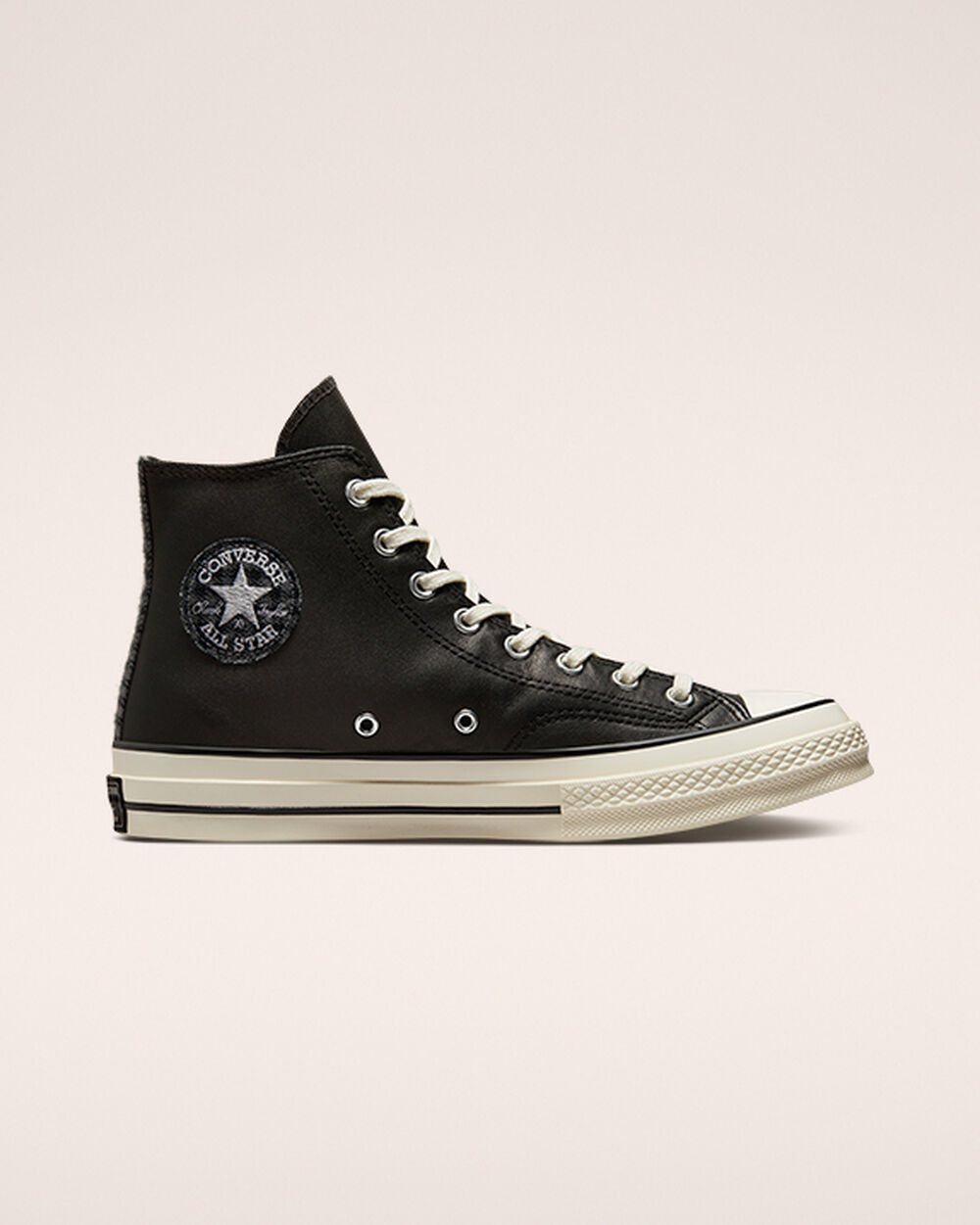 Zapatillas Converse Chuck 70 Mujer Negras Blancas | España-21