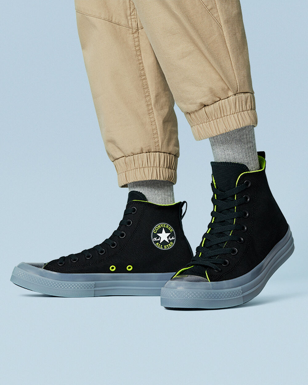 Zapatillas Converse Chuck Taylor All Star CX Hombre Negras Verde Claro | España-02813