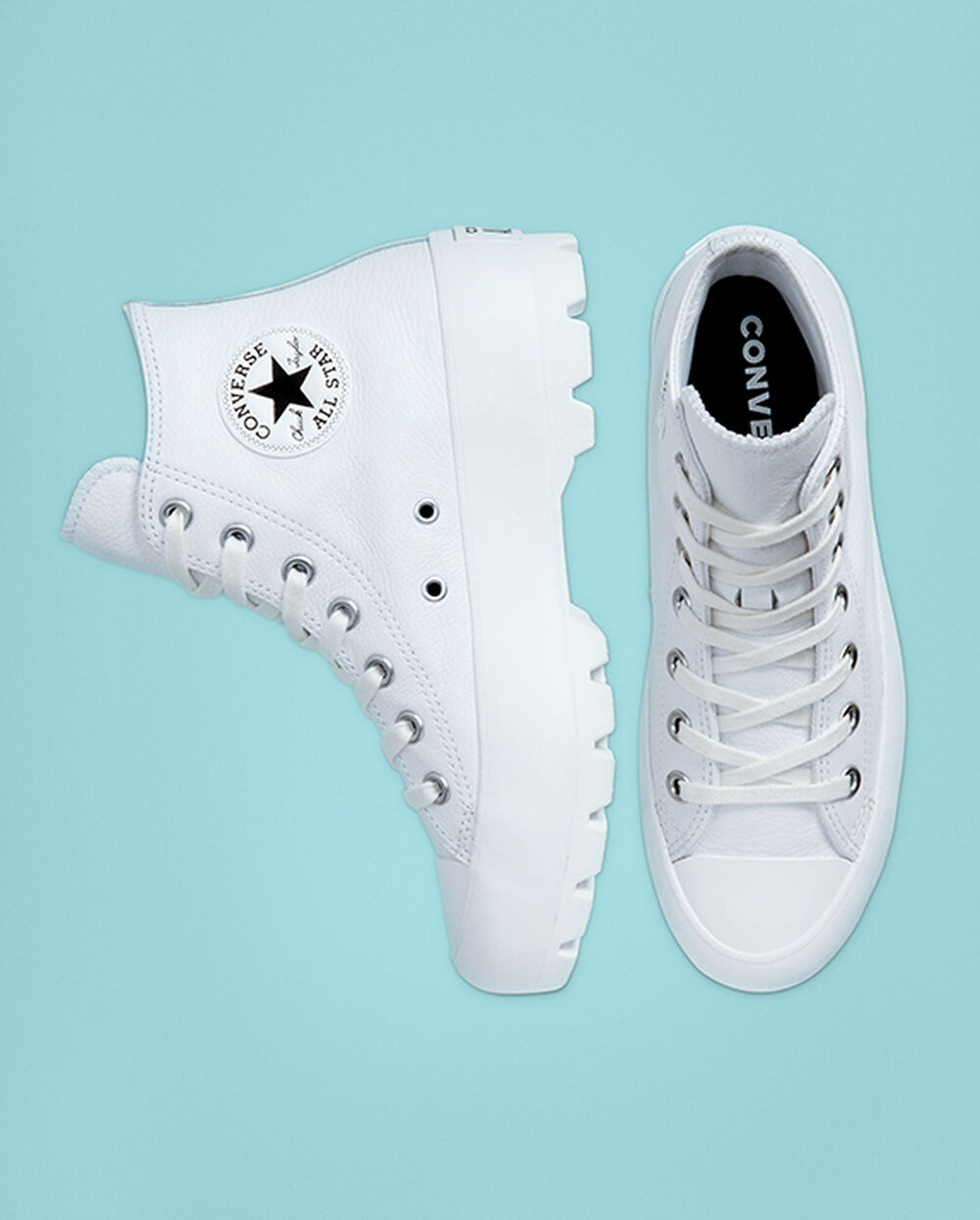 Zapatillas Converse Chuck Taylor All Star Mujer Blancas Negras Blancas | España-12754