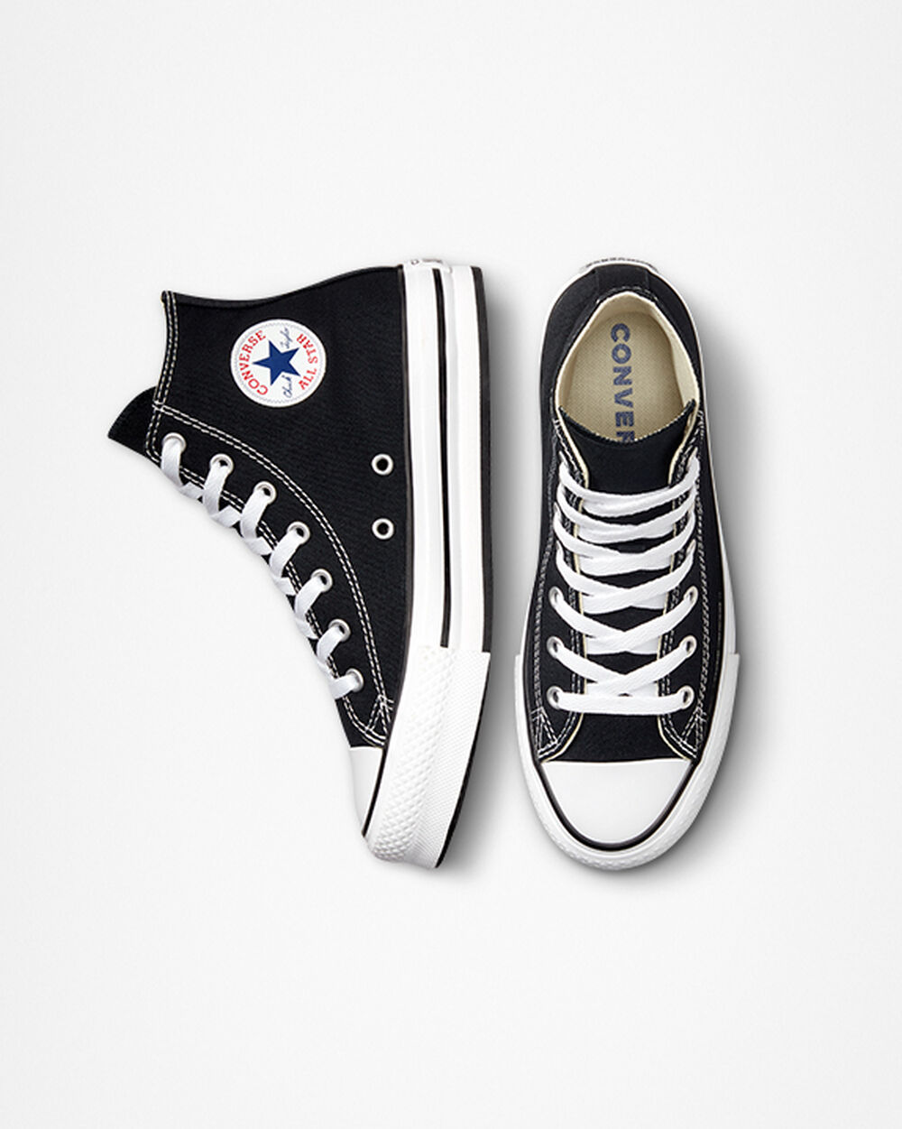 Zapatillas Converse Chuck Taylor All Star Niña Negras Blancas Negras | España-16594