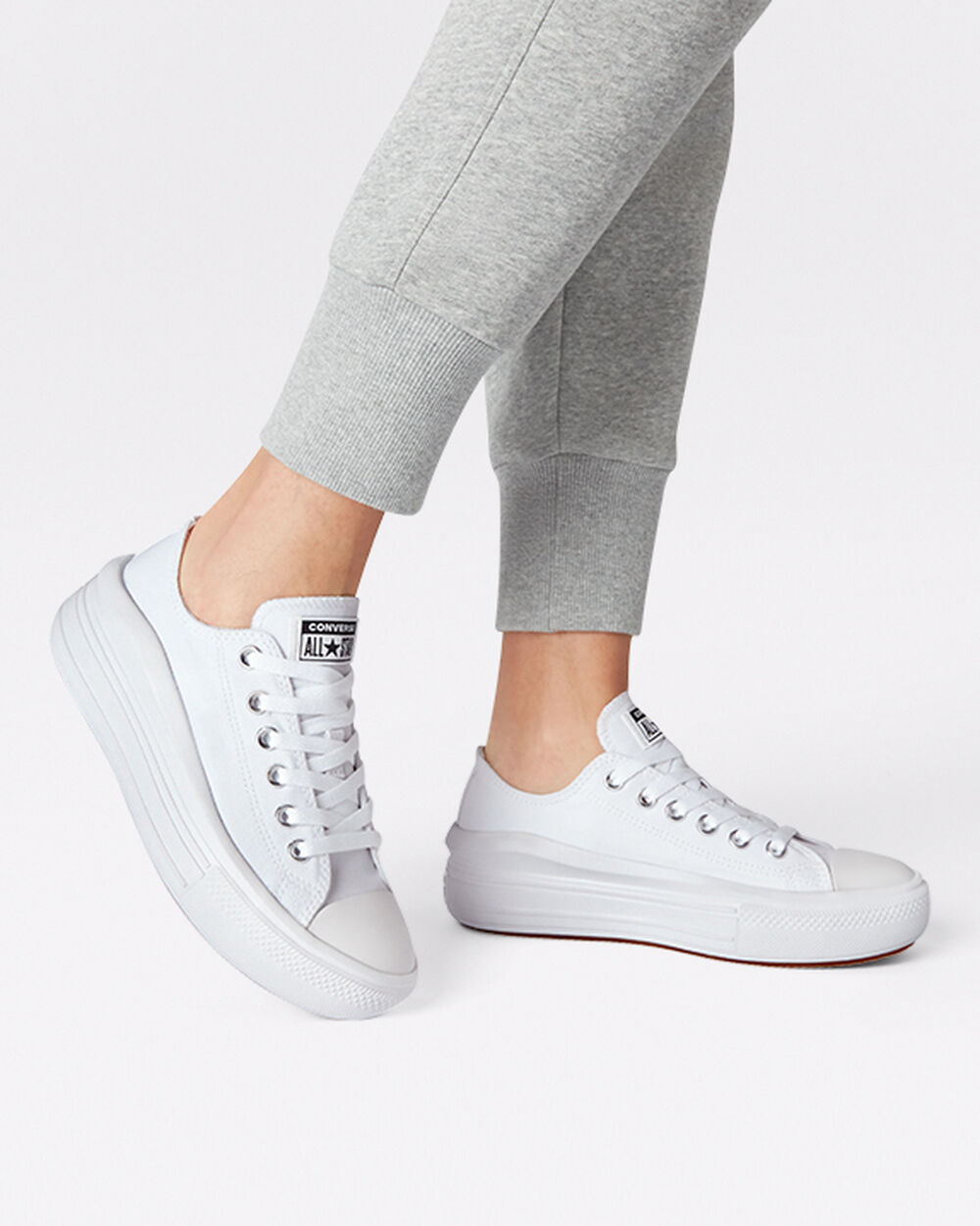 Zapatillas Converse Chuck Taylor All Star Move Mujer Blancas Blancas | España-27