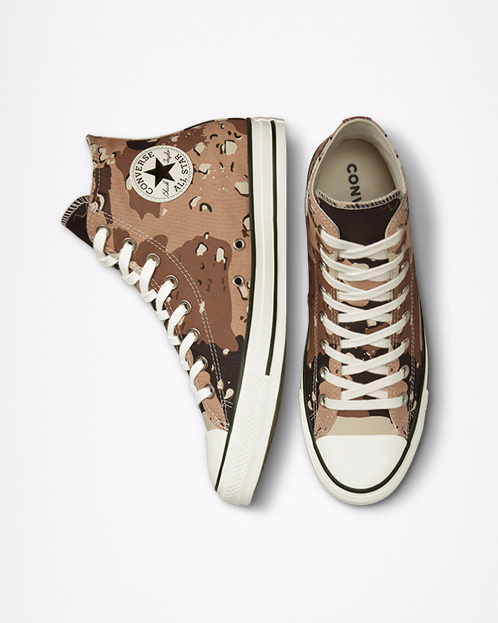 Zapatillas Converse Chuck Taylor All Star Hombre Marrones Blancas Negras | España-2835