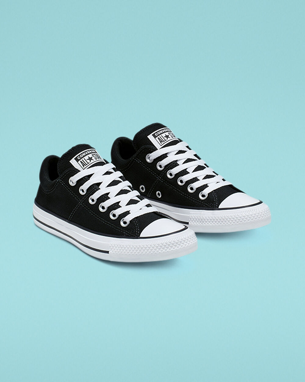 Zapatillas Converse Chuck Taylor All Star Madison Mujer Negras Blancas Negras | España-381