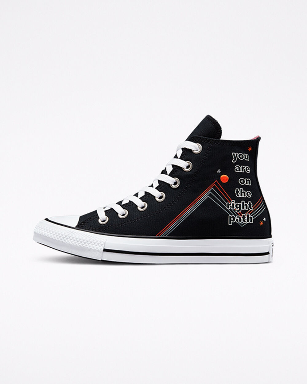 Zapatillas Converse Chuck Taylor All Star Mujer Negras Blancas Gris | España-41802