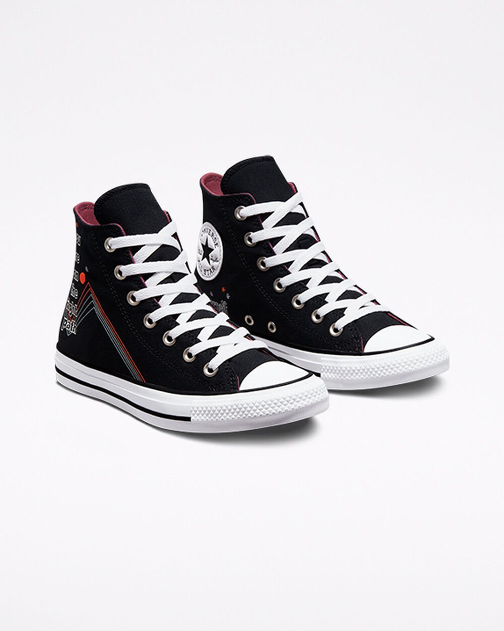 Zapatillas Converse Chuck Taylor All Star Mujer Negras Blancas Gris | España-41802