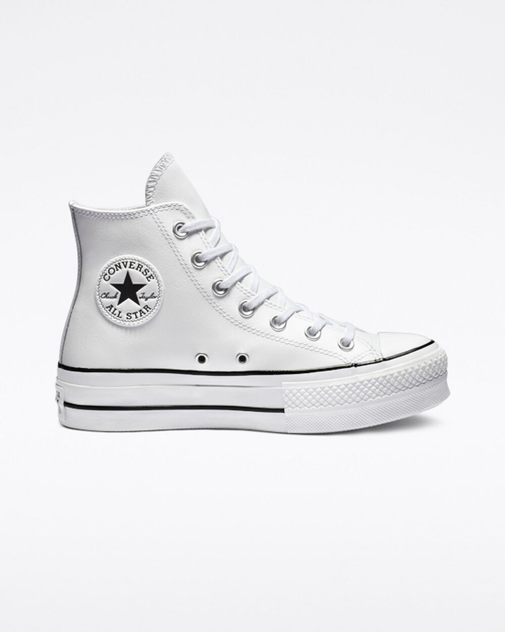 Zapatillas Converse Chuck Taylor All Star Mujer Blancas Negras Blancas | España-514