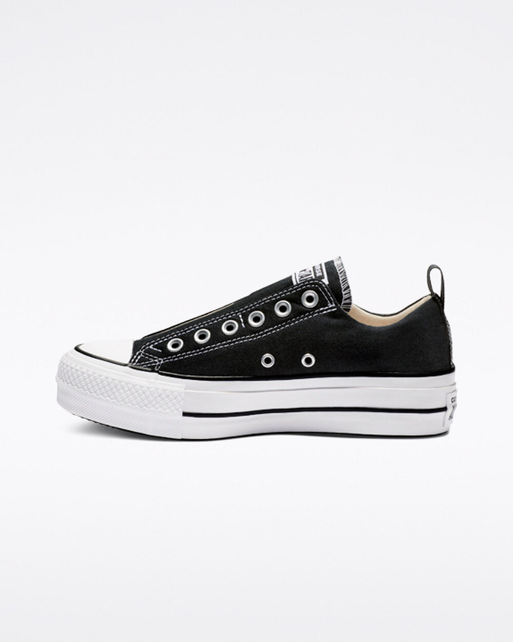 Zapatillas Converse Chuck Taylor All Star Mujer Negras Blancas Negras | España-57102