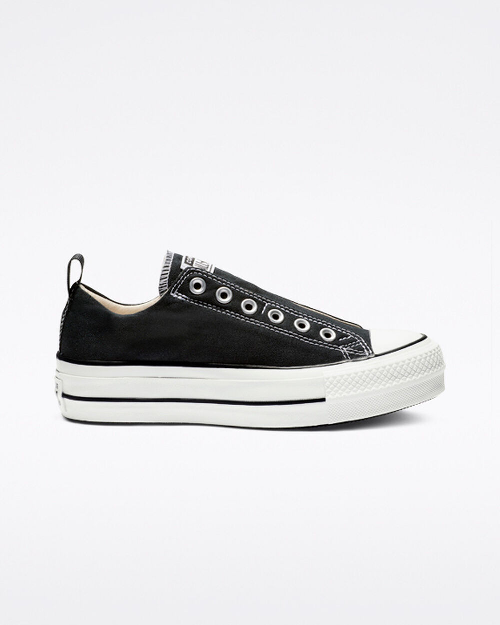 Zapatillas Converse Chuck Taylor All Star Mujer Negras Blancas Negras | España-57102