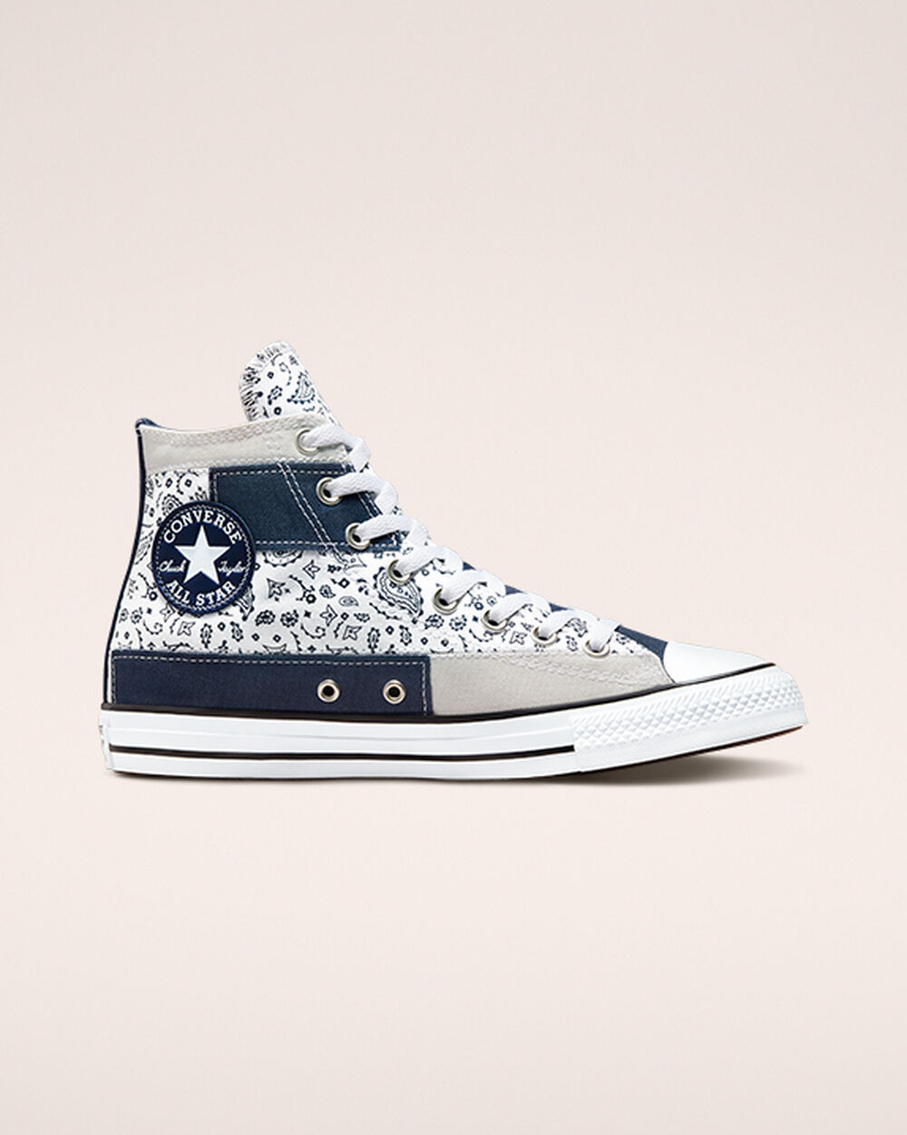 Zapatillas Converse Chuck Taylor All Star Mujer Azul Marino Blancas | España-59731