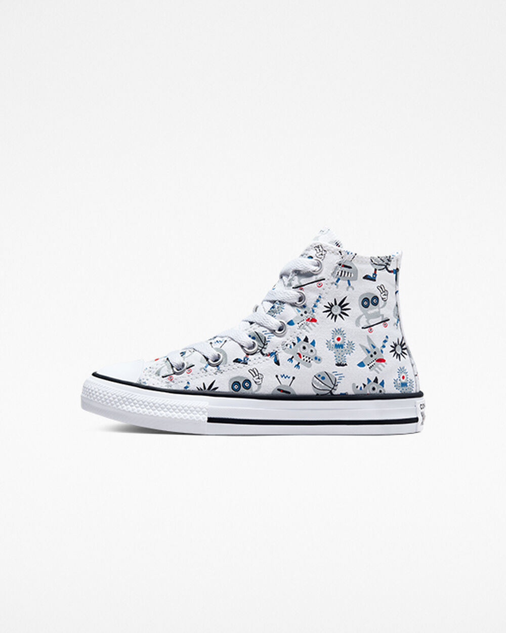 Zapatillas Converse Chuck Taylor All Star Niña Blancas Gris Azules | España-6715