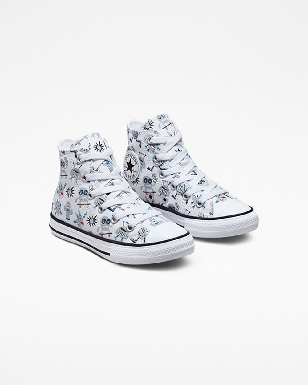 Zapatillas Converse Chuck Taylor All Star Niña Blancas Gris Azules | España-6715