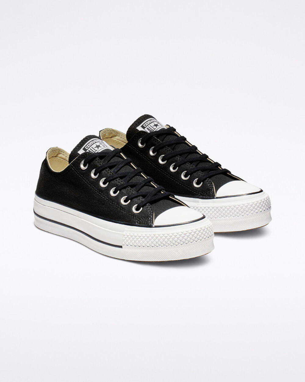 Zapatillas Converse Chuck Taylor All Star Mujer Negras Blancas | España-6842