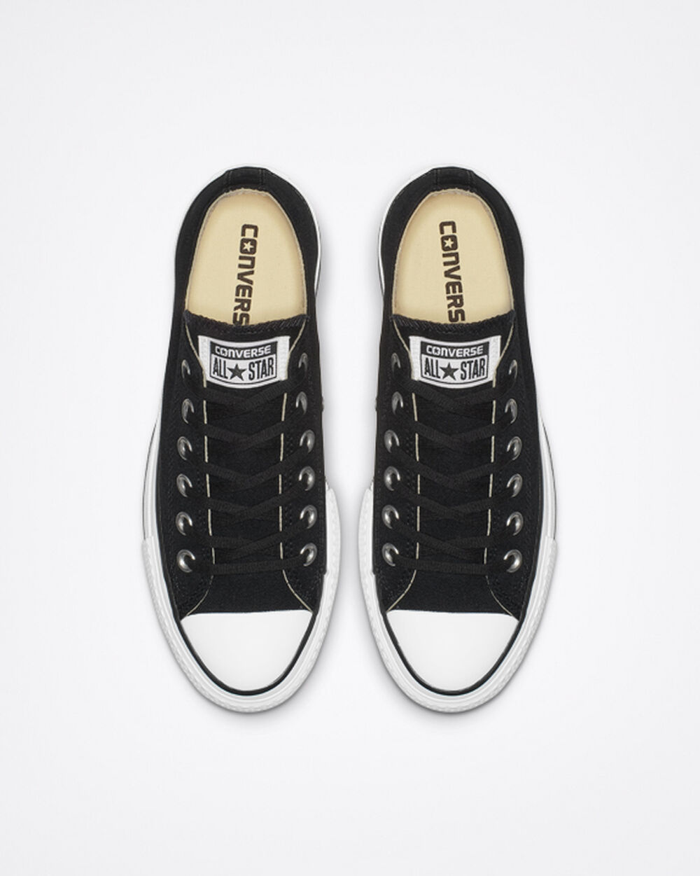 Zapatillas Converse Chuck Taylor All Star Mujer Negras Blancas | España-6842