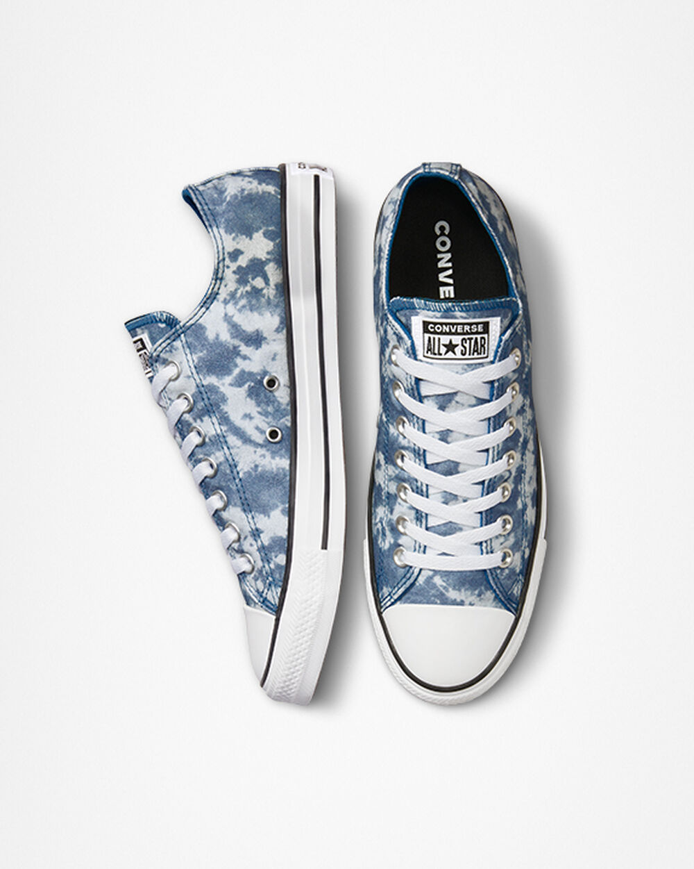 Zapatillas Converse Chuck Taylor All Star Hombre Azules Blancas Negras | España-72803