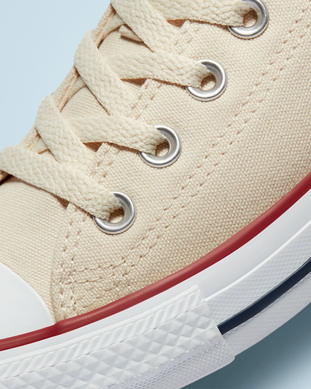 Zapatillas Converse Chuck Taylor All Star Mujer Beige Blancas | España-84092