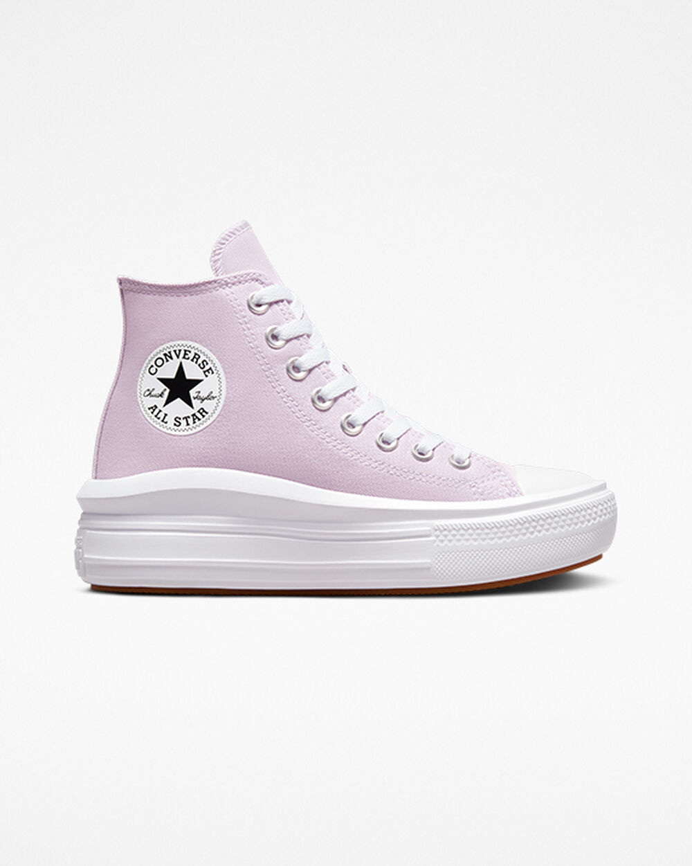 Zapatillas Converse Chuck Taylor All Star Move Mujer Moradas Claro Blancas | España-854