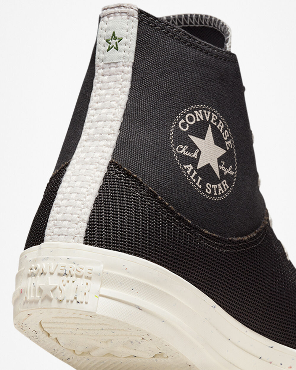 Zapatillas Converse Chuck Taylor All Star Hombre Negras Blancas | España-89473