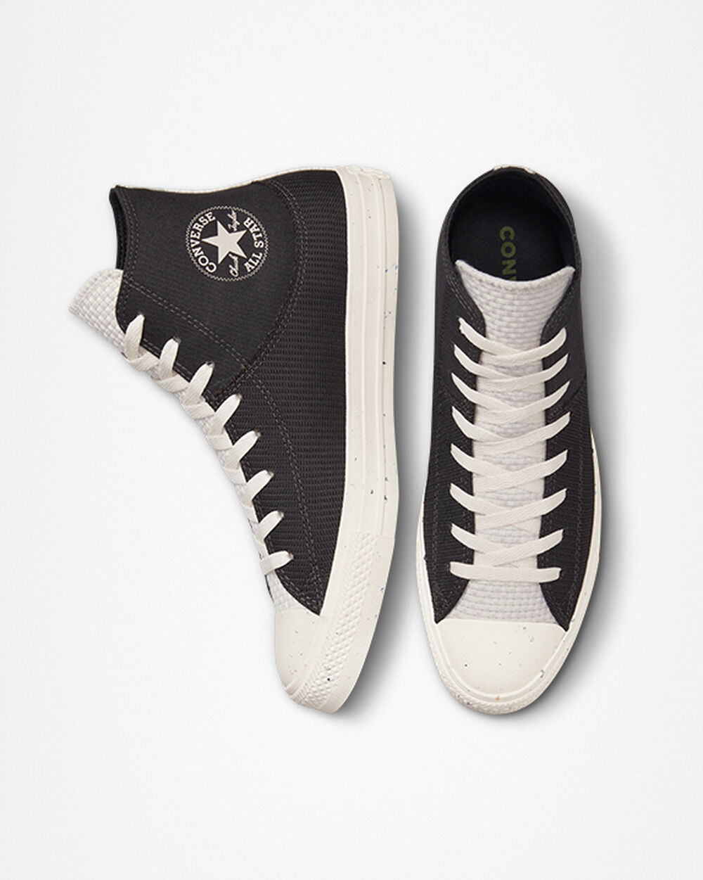 Zapatillas Converse Chuck Taylor All Star Hombre Negras Blancas | España-89473