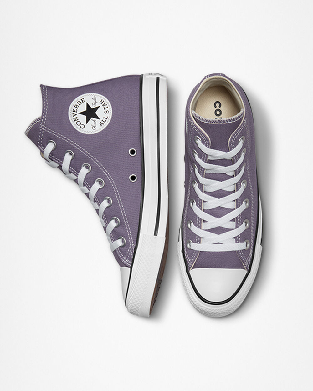 Zapatillas Converse Chuck Taylor All Star Mujer Gris Moradas | España-91603